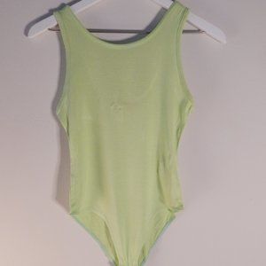 Blue & Neon Green Striped Bodysuit